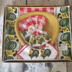 Vintage Chicken…4 Piece Snack Basket Set
